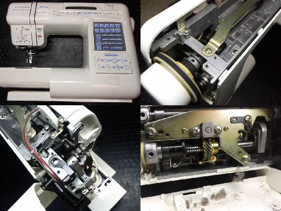 ジャノメ電子ミシン本体　ニュウモナーゼ　分解メンテナンス済み ジャノメ電子ミシン本体 ニュウモナーゼ 分解メンテナンス済み