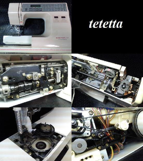 ジャノメセンサークラフト7001のミシン修理