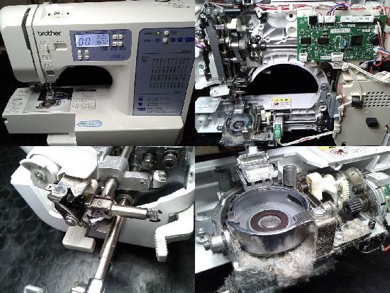 ブラザーSENSIA400（CPE0002）のミシン修理分解画像