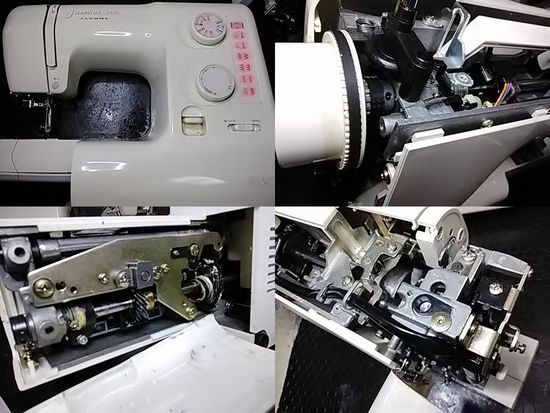 ジャノメミシン修理分解画像Jasmine3550