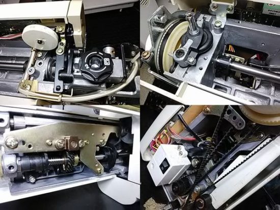 ジャノメメモリークラフト5400のミシン修理分解画像