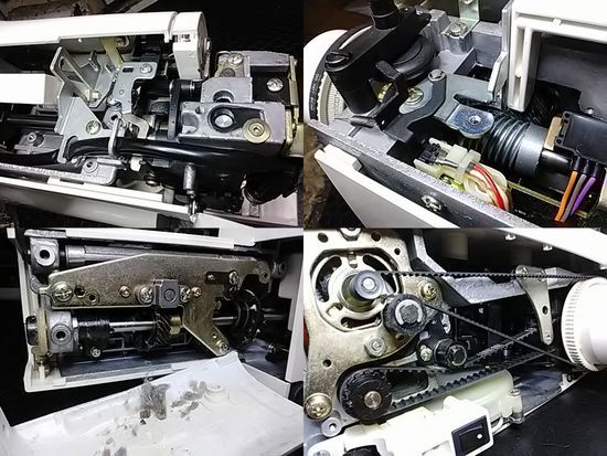 JANOME3555のミシン修理分解画像