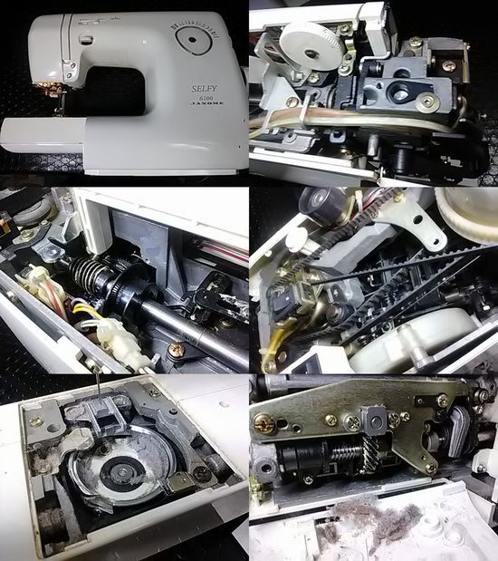 ジャノメセルフィー6100のミシン修理画像