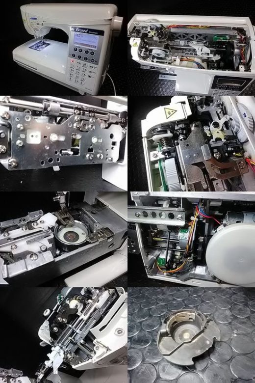 JUKIミシンHZL-F400JPの分解修理画像