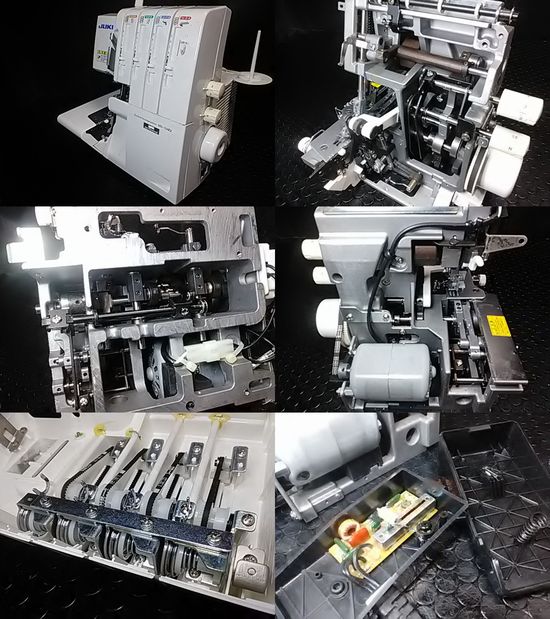 JUKIロックミシンMO-114Dの分解修理画像