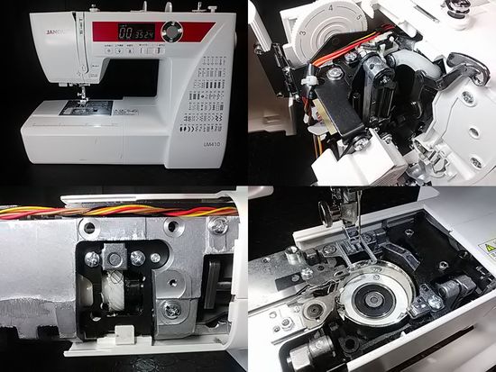ジャノメミシンLM410の分解修理画像