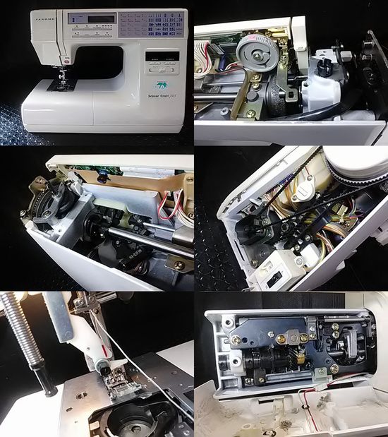 ジャノメセンサークラフト7505の分解修理画像