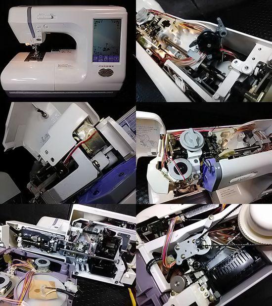 ジャノメミシンスーパーセシオ9500の修理画像