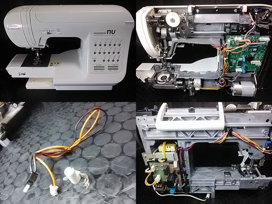 シンガーSC-107の分解修理画像